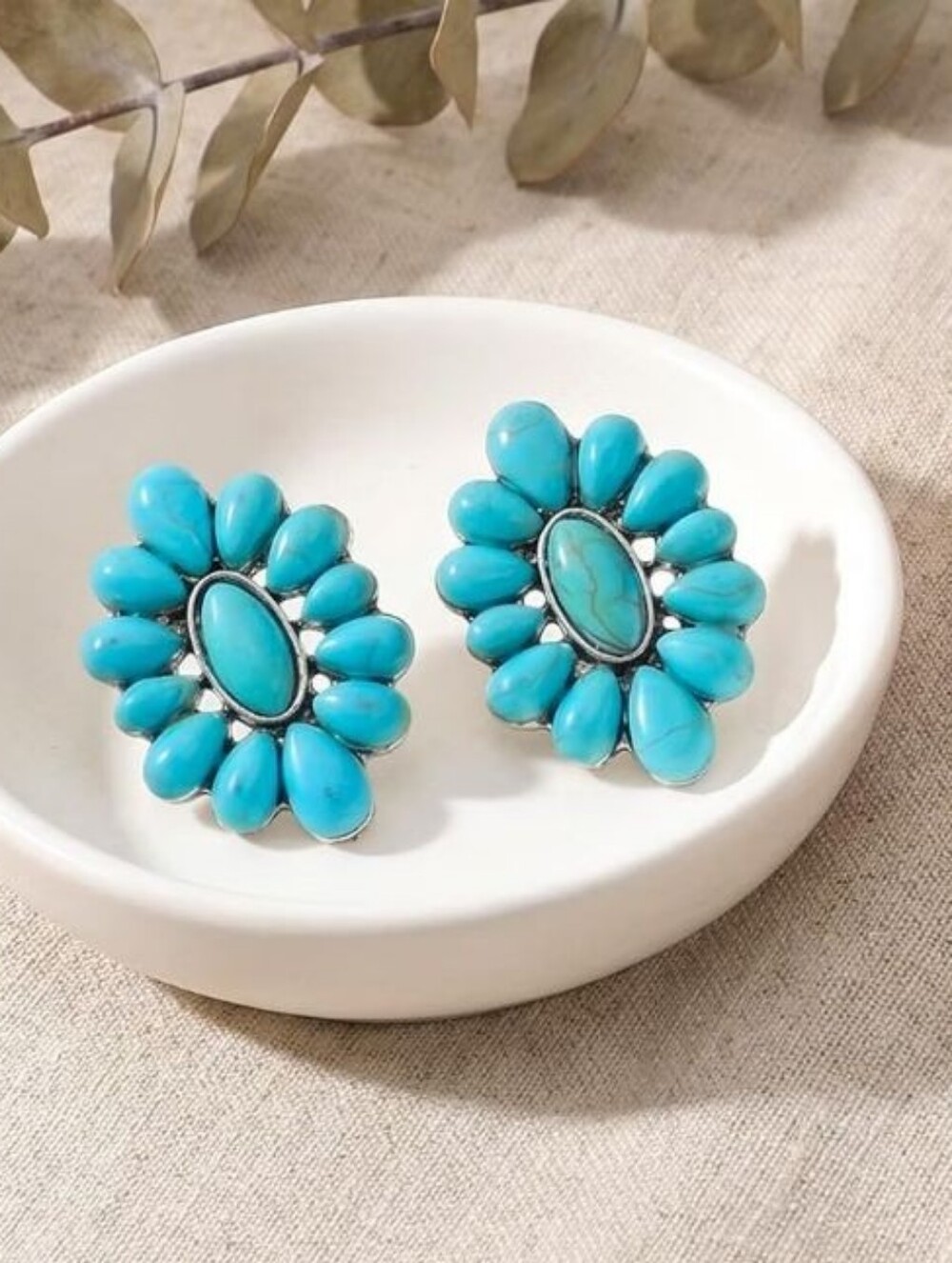 Western Turquoise Stud Earrings
